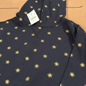 Crewcuts Kids Girls Navy Gold Stars Sweatshirt Size M
